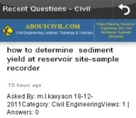 mobile app for civil engrs screenshot