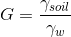 Saturated Unit Weight Formula