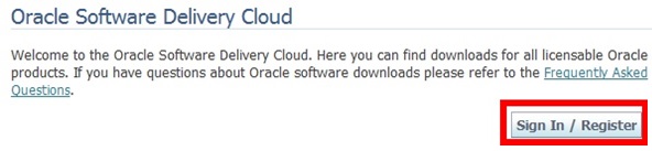 Oracle Sign In Button