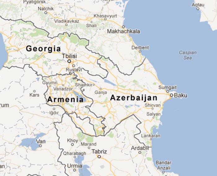 Baku Location Regional Map