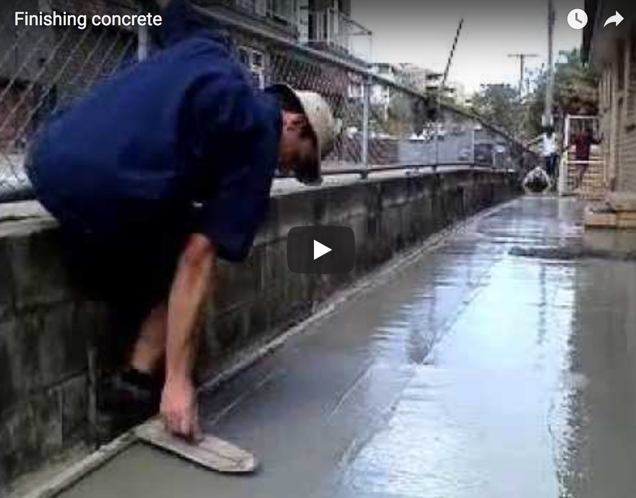 Video on Methods of Finishing Concrete