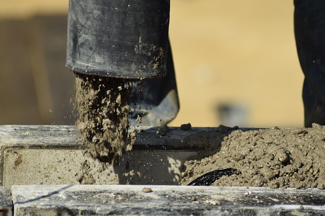 Fresh Concrete Pouring